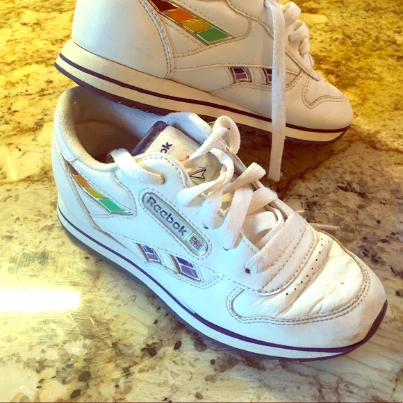 reebok classic rainbow